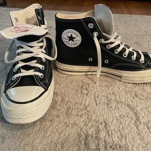 Converse Black and White High-Top Sneakers
